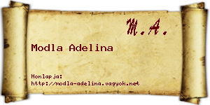 Modla Adelina névjegykártya